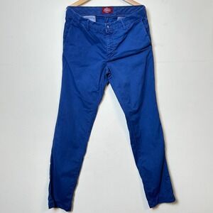 Mason's Chino Pants Blue Regular Fit New York Italian Design Size 50